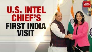 US Intelligence Chief Tulsi Gabbard Visits India, Discusses Terrorism with Def Min | 5ive Live