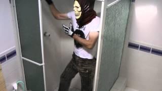 Fully Clothed Shower (masked)