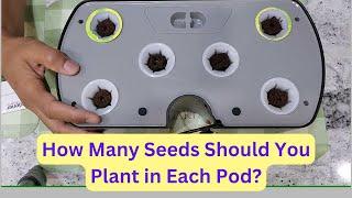 How Many Seeds Should You Plant in Each Pod? #hydroponics #aerogarden #letpot #spiderfarmerled