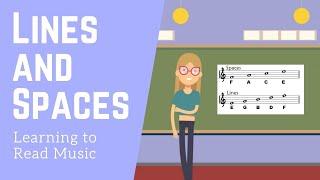 Learning to Read Music: Treble Clef Lines and Spaces