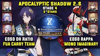 E0 Dr Ratio Carry & E0 Rappa Super Break (3 Stars) Apocalyptic Shadow 4 Honkai Star Rail 2.6