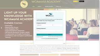 Create WCAworld Academy Account