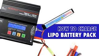 How to charge & discharge LiPo/LiFe/Li-ion packs with Tenergy's TB6AC+80W charger