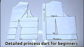 HOW TO CUT/SEW A PERFECT PRINCESS DART BUSTIER FOR BEGINNERS