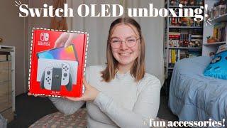 Nintendo Switch OLED Unboxing! | finally unboxing the white switch oled!