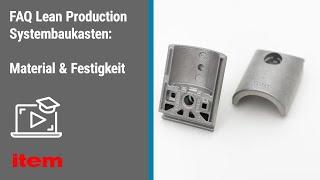 FAQ Lean Production Systembaukasten – Material und Festigkeit der Verbinder