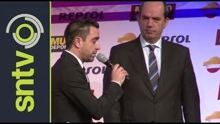 Xavi pays tribute to Luis Aragones