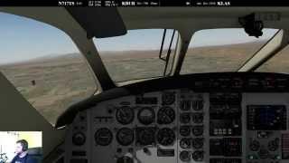 Dreamfoil Embraer EMB-110 Bandeirante Full Flight with Commentary on PilotEdge | KBUR - KLAS