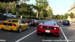 Exotics Driving through Washington DC