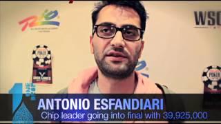 Antonio Esfandiari Leads $1 Million World Series of Poker Big One for One Drop Final Table