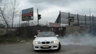 BMW M3 doing donuts in Shomal Iran