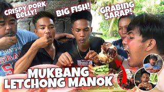 MUKBANG LECHON MANOK CRISPY PORK BELLY BIG FISH (with family)