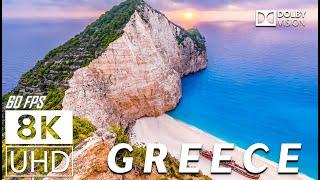 GREECE - Scenic Relaxation Film With Inspiring Cinematic Music - 8K (60fps) Video Ultra HD