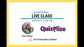 Live Classes with Teach A Class - Quizalize: Basics