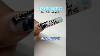 LIKE & SUBSCRIBE to learn how to draw AHHH real Monsters on Nails #nailarttutorial #cartoonnails