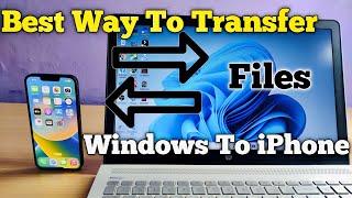 Best Way to Transfer Files Window to iPhone 2023 || How to Transfer file Window to iPhone