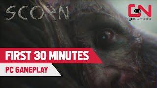 Scorn Gameplay PC First 30 Minutes Walkthrough - Act I Egg Puzzle & Weapon