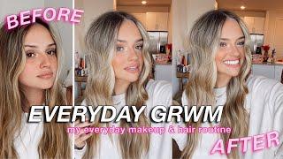 my everyday makeup & hair routine! GRWM 