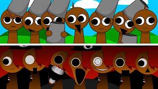 Incredibox Sprunki All Brown (Brud) Version | Normal Vs Horror Style