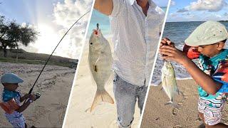 Rodrigues 2023 Day 1:  Shore Casting - Catch & Release all fishes..