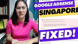 GOOGLE ADSENSE SINGAPORE Tax Information Update 2023 FIXED! How to submit Tax Info in Adsense