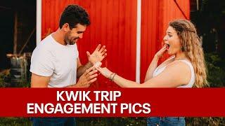 Kwik Trip-themed engagement photos, Wisconsin couple's unique shoot | FOX6 News Milwaukee