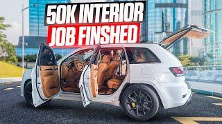 REVEALING MY 50K INTERIOR JOB FOR MY TWIN TURBO TRACKHAWK