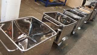 Stainless Steel Meat Trolley 200L - CM Machine Services Ltd.