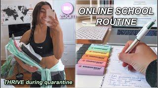 my online school quarantine routine (how to THRIVE during quarantine!)