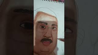 drawing my father on father's day #happy father's day #cks #art