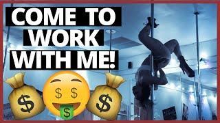 COME TO WORK WITH ME! | Life As a Pole Dancer | Janay Way