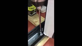 How to adjust the kick on an aluminium New Wave door