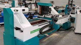 Four process woodworking lathe