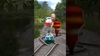 Shaktiman save baby trying stops the train | Train vs Shaktiman vfx video | Monster attack vfx video