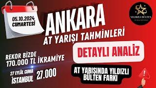 5 Ekim 2024 Cumartesi Ankara At Yarışı Tahminleri