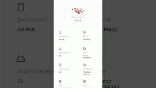 Itel p40/settings