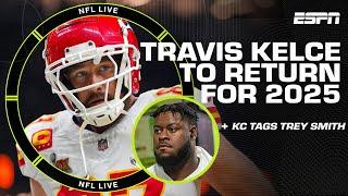 Travis Kelce plans to play + Chiefs plan to place franchise tag on Trey Smith  | NFL Live