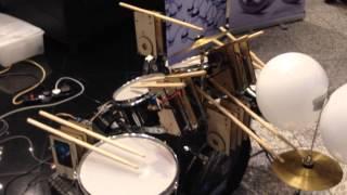 Dr Who Theme Song Played By Drumbot