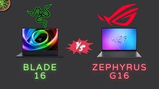 Razer Blade 16 vs ROG Zephyrus G16 : The ULTIMATE Gaming Laptop Battle!