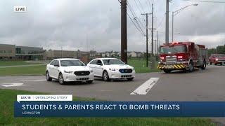 Students and parents react to bomb threats