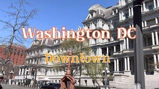 【4K】WALK Tour Downtown WASHINGTON DC USA 4k video travel vlog