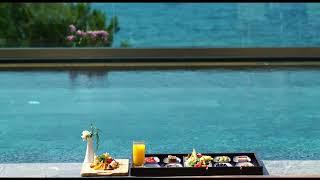 ENERGY HEALING AMBIENCE: Luxury brunch in the pool... (No music)