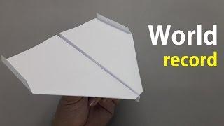 How to fold the world record paper airplane