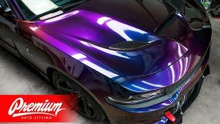 Color Changing Dodge Hellcat! (ColorShift Vinyl Wrap) | Premium Auto Styling