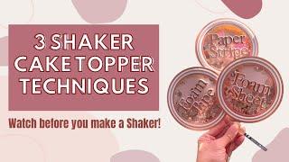 How to make a DIY 3D Shaker Cake Topper Tutorial | Step by Step for Beginners |  Cricut/Silhouette