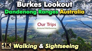 BEST VIEW OF MELBOURNE CITY FROM BURKES LOOKOUT AT THE DANDENONG RANGES MELBOURNE VICTORIA AUSTRALIA