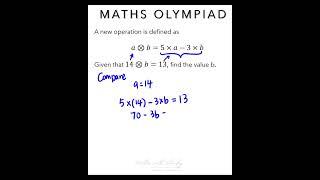 Mastering Operations: Unraveling a New Mathematical Operation  #maths #matholympics #algebra