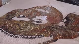 Sparkling Portraits Made of Glitter by Trilli