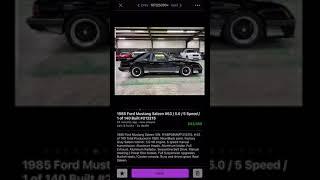 Super Fast Pony Time 1985 Ford Mustang Saleen For Sale Cool Cars #shorts