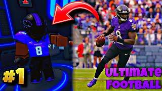 I Became Lamar Jackson On Roblox Ultimate Football And It Went...